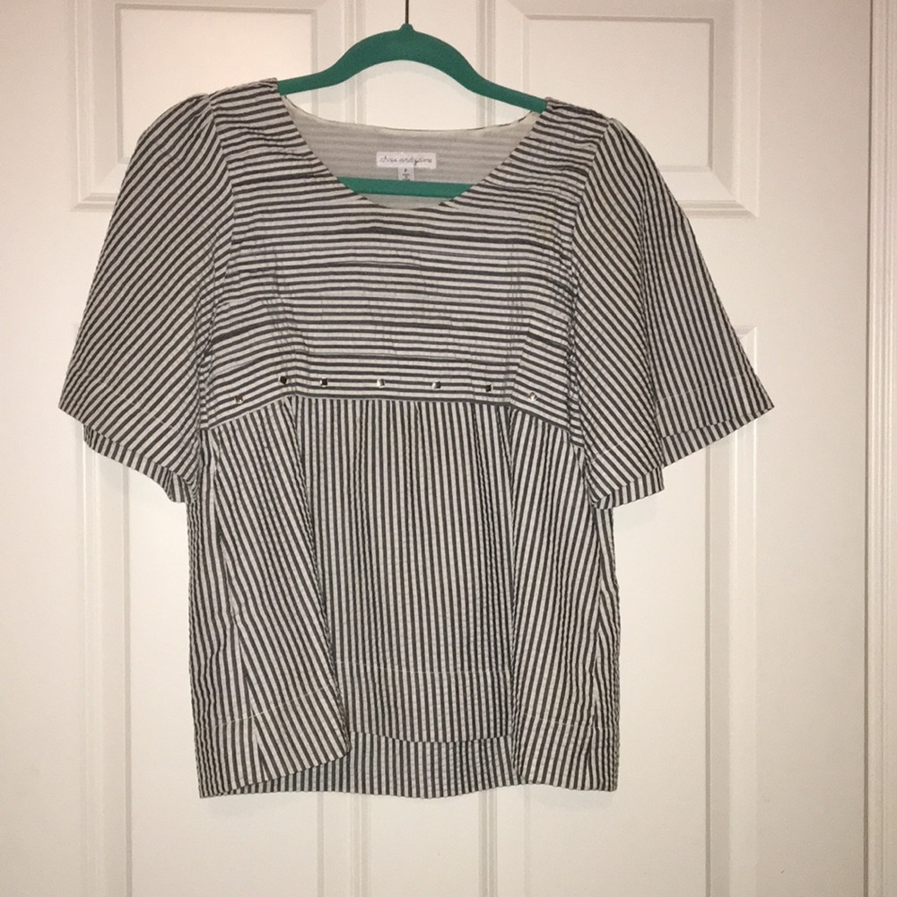 Seerscucker striped top